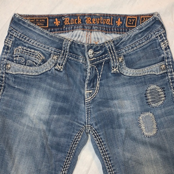 Rock Revival Women's Alanis Light Wash Boot Size 27 - Picture 3 of 9